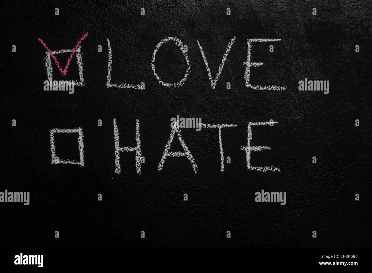 Love hate symbol hi-res stock photography and images - Alamy