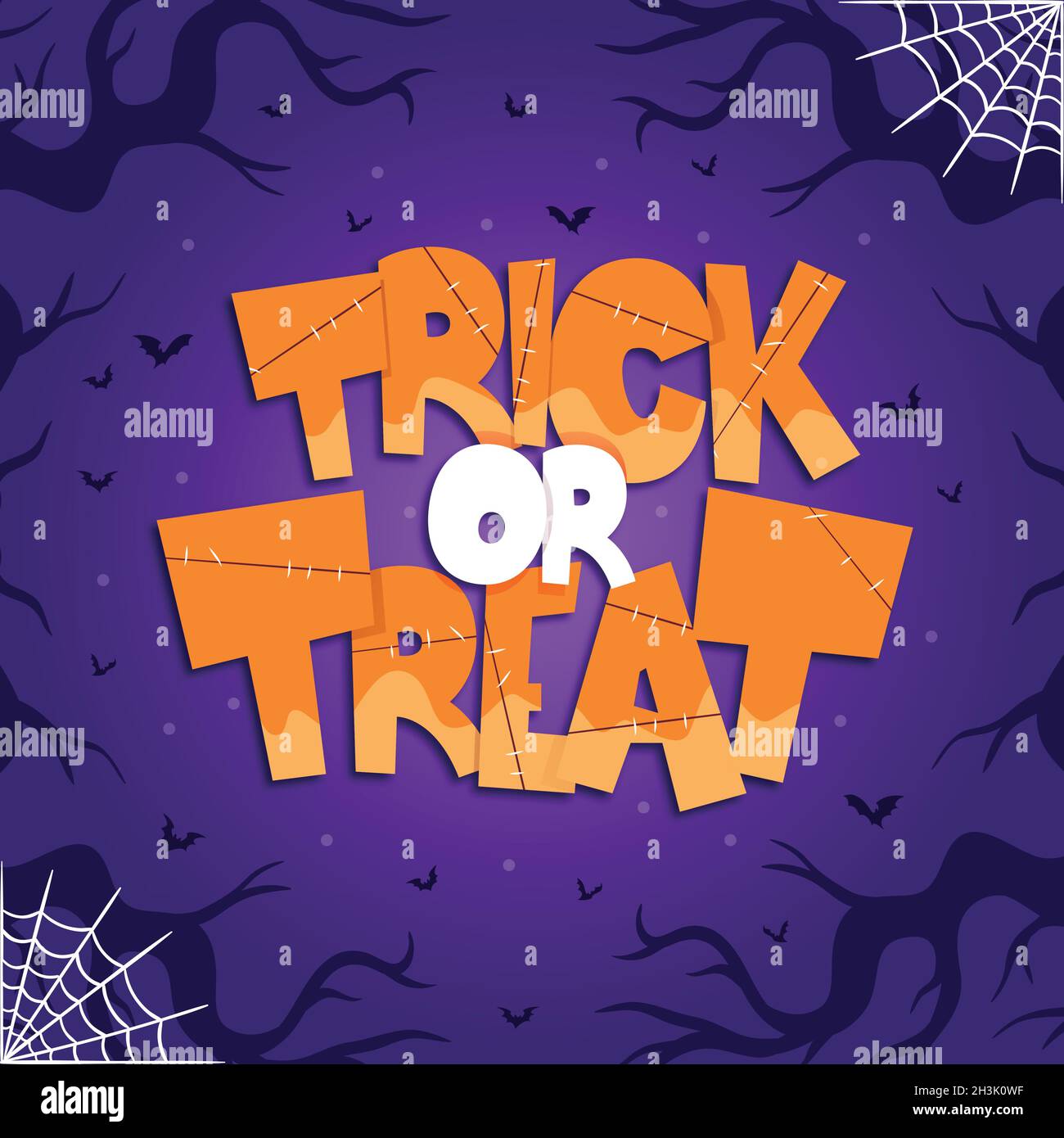 hand drawn halloween lettering vector design illustration Stock Vector ...