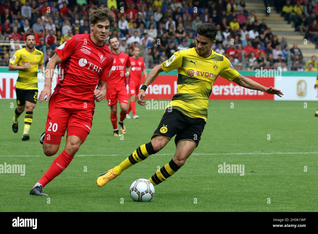DFB Cup 17/18 1 HR: Rielasingen-Arlen vs Borussia Dortmund Stock Photo
