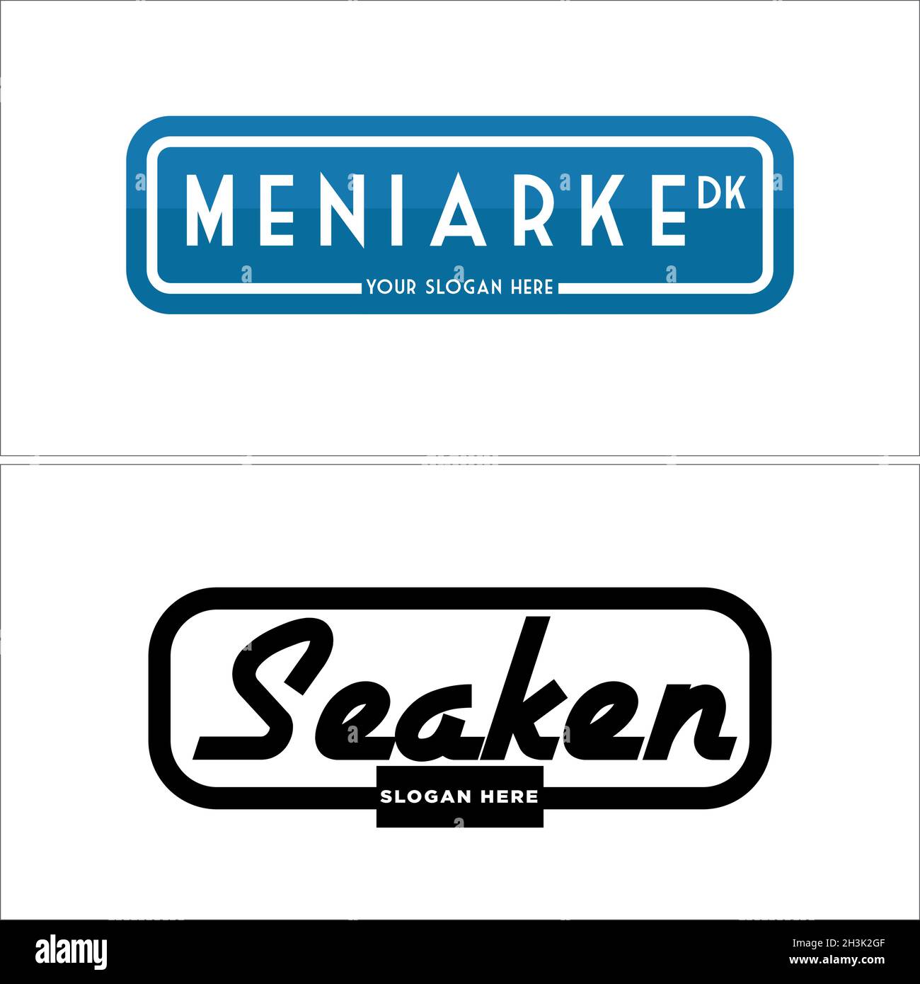 Wordmark logo design Stock Vector