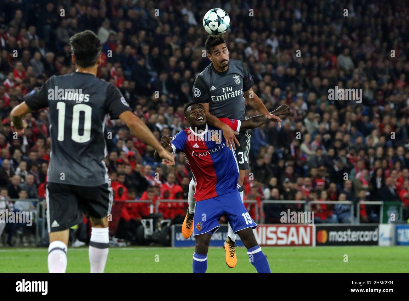 Football CL 2nd leg, FC Basel vs. Benfica Lisbon Stock Photo Alamy