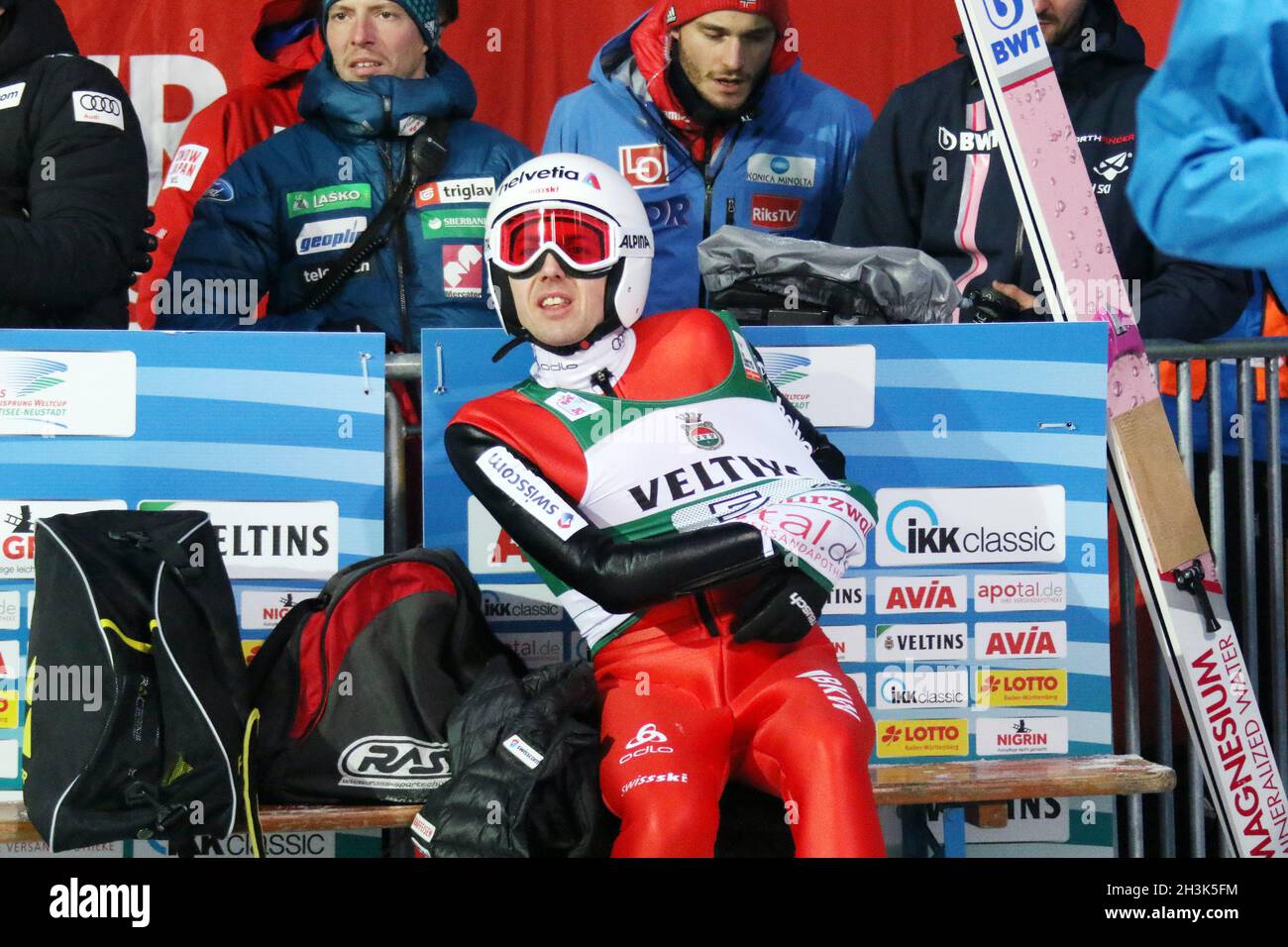 FIS World Cup Ski Jumping 17-18, Neustadt, Team competition Stock Photo