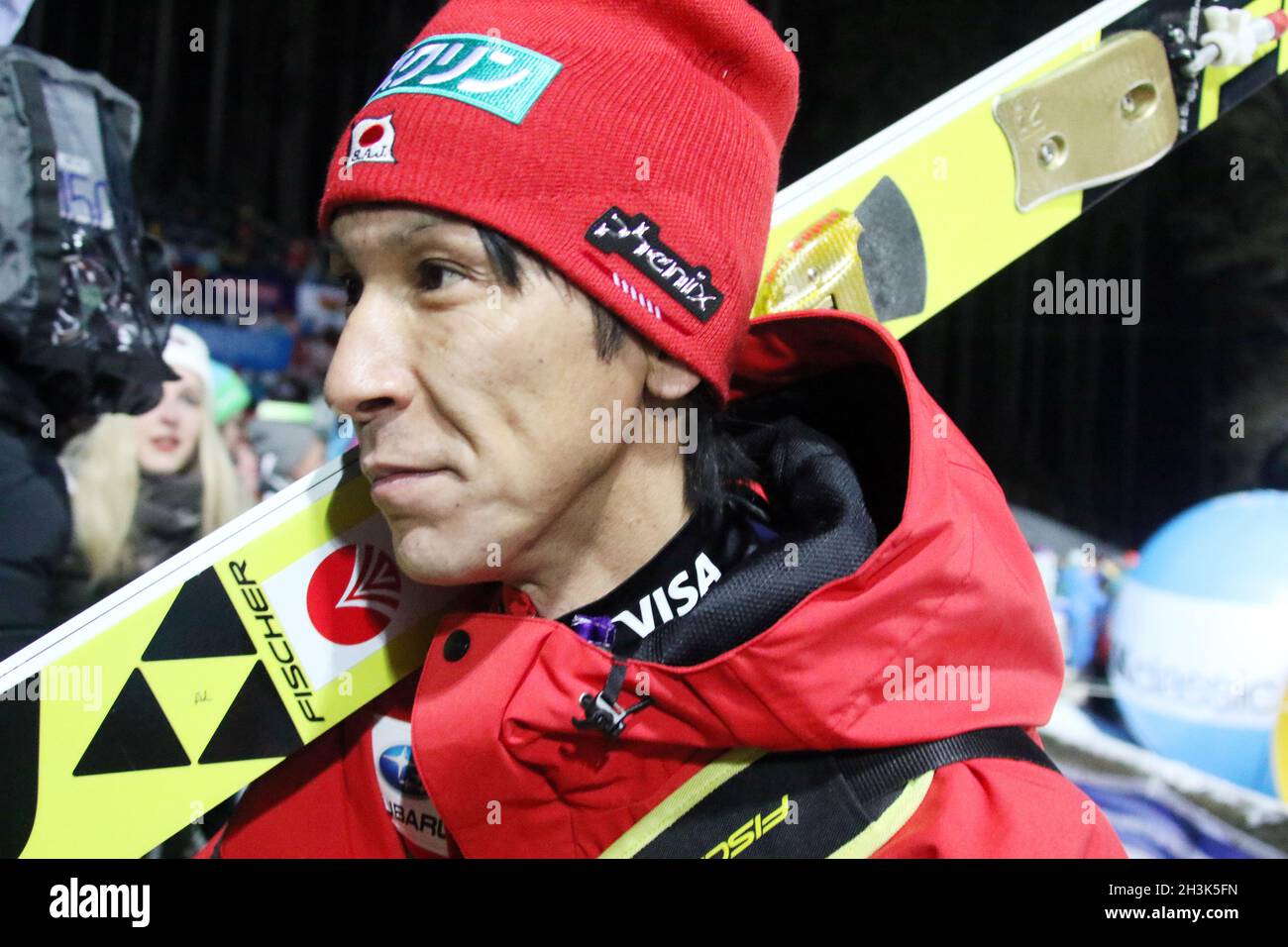 FIS World Cup Ski Jumping 1718, Neustadt, Team competition Stock Photo