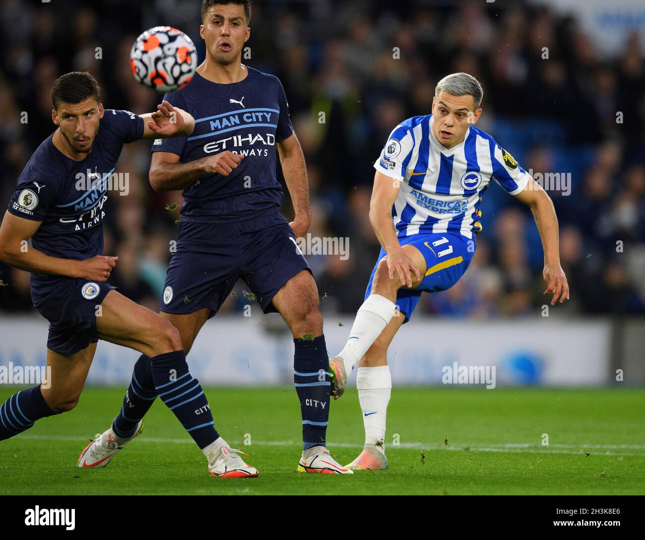 Brighton's Leandro Trossard during the match at the Amex Stadium. Picture : Mark Pain /Alamy. Stock Photo