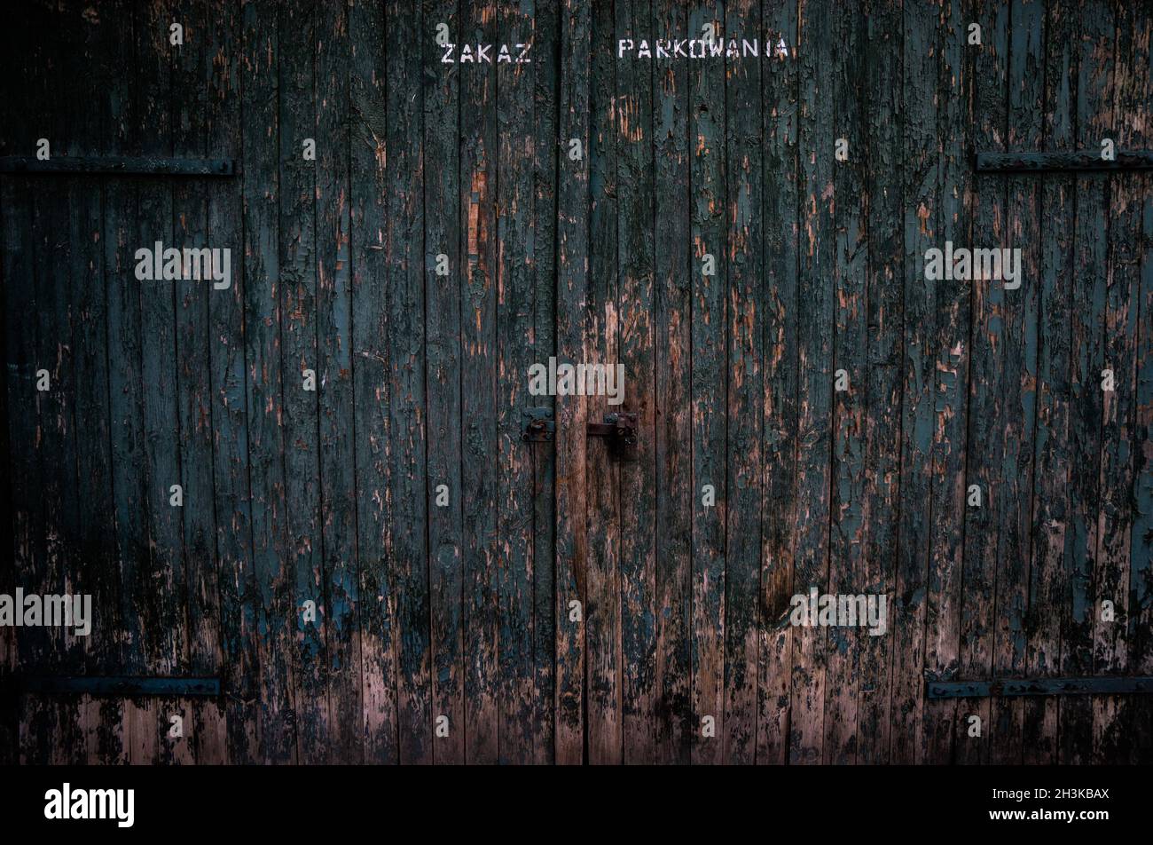 Old wooden gate background Stock Photo - Alamy