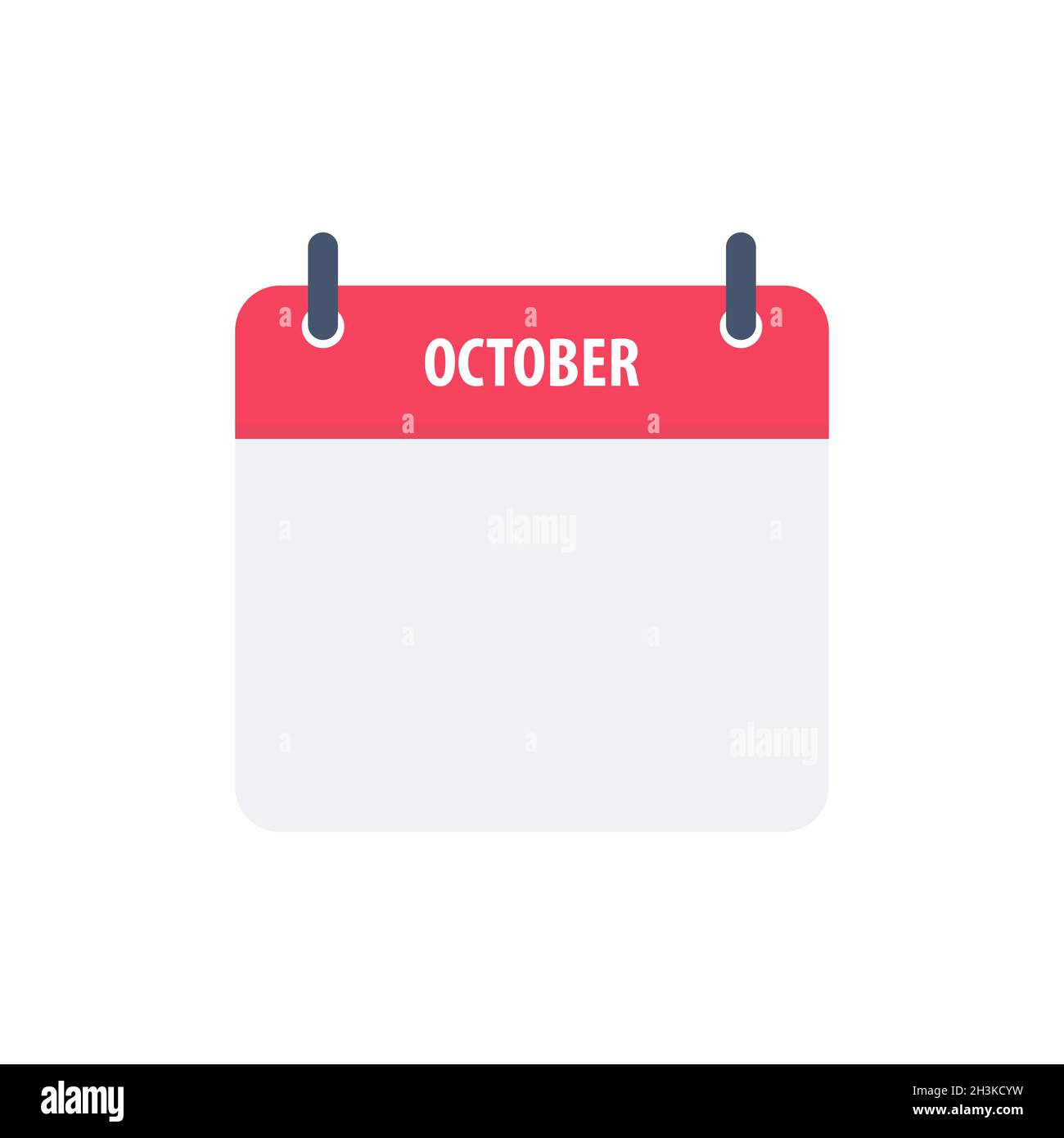 Calendar icon symbol october simple design Stock Vector Image & Art - Alamy