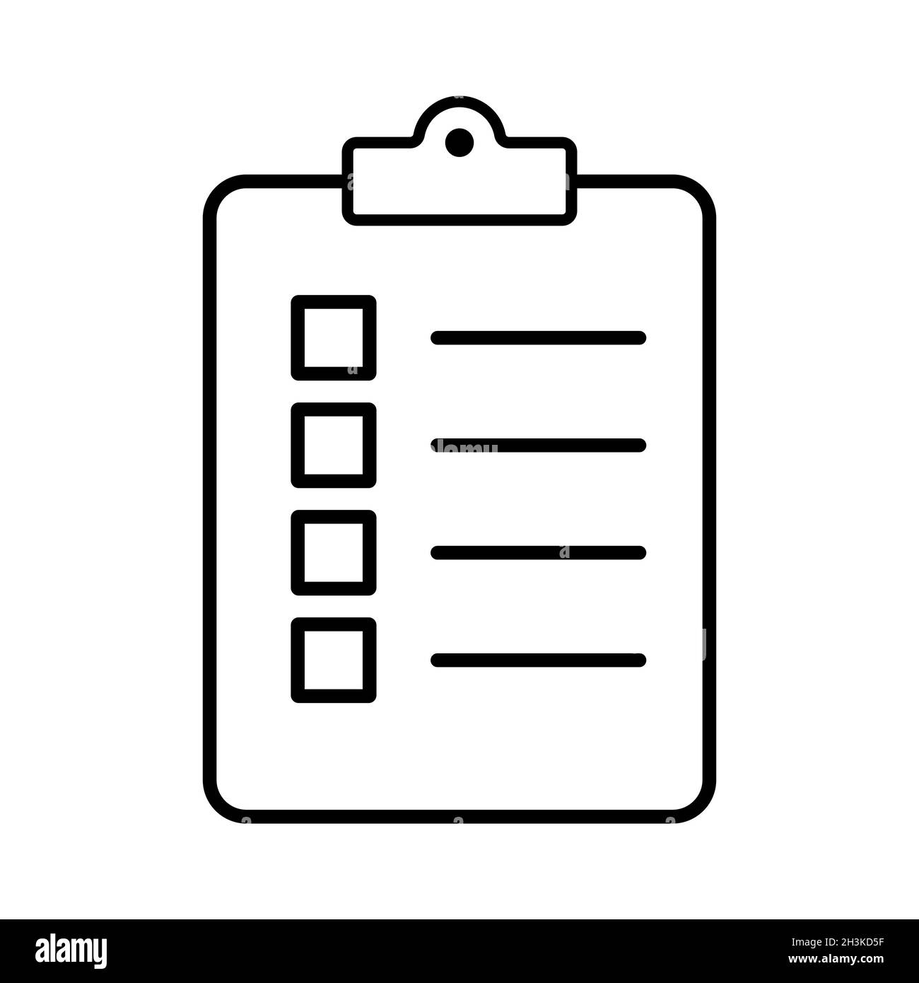 Clipboard line icon symbol simple design Stock Vector Image & Art - Alamy
