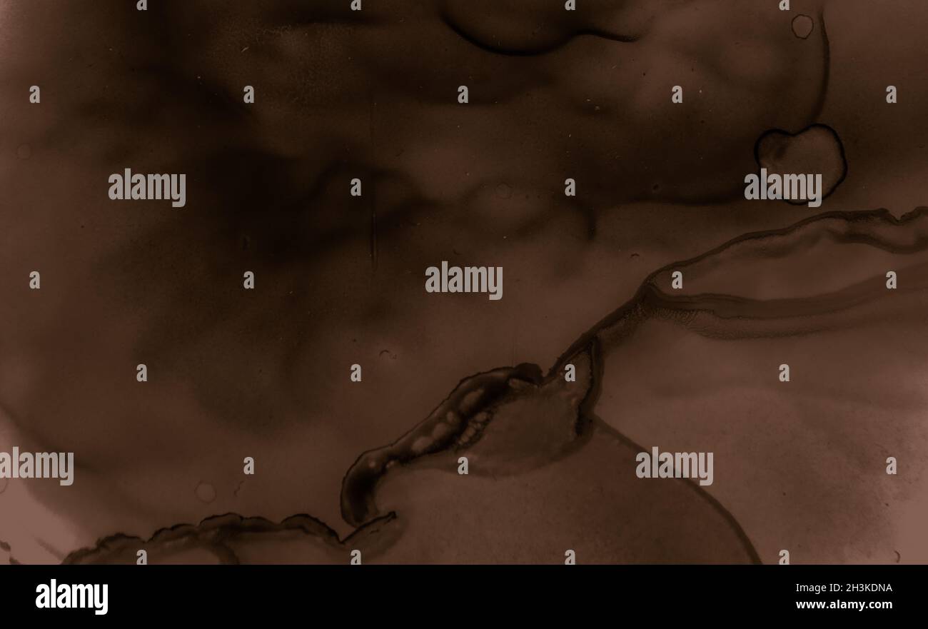 Liquid Chocolate Texture. Dark Coffee Wallpaper. Stock Photo