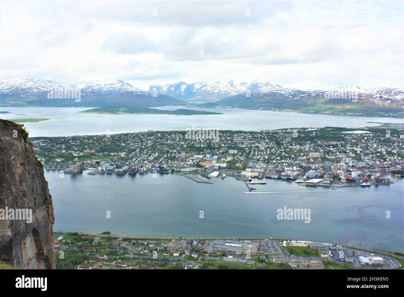 Tromsø from above Stock Photo