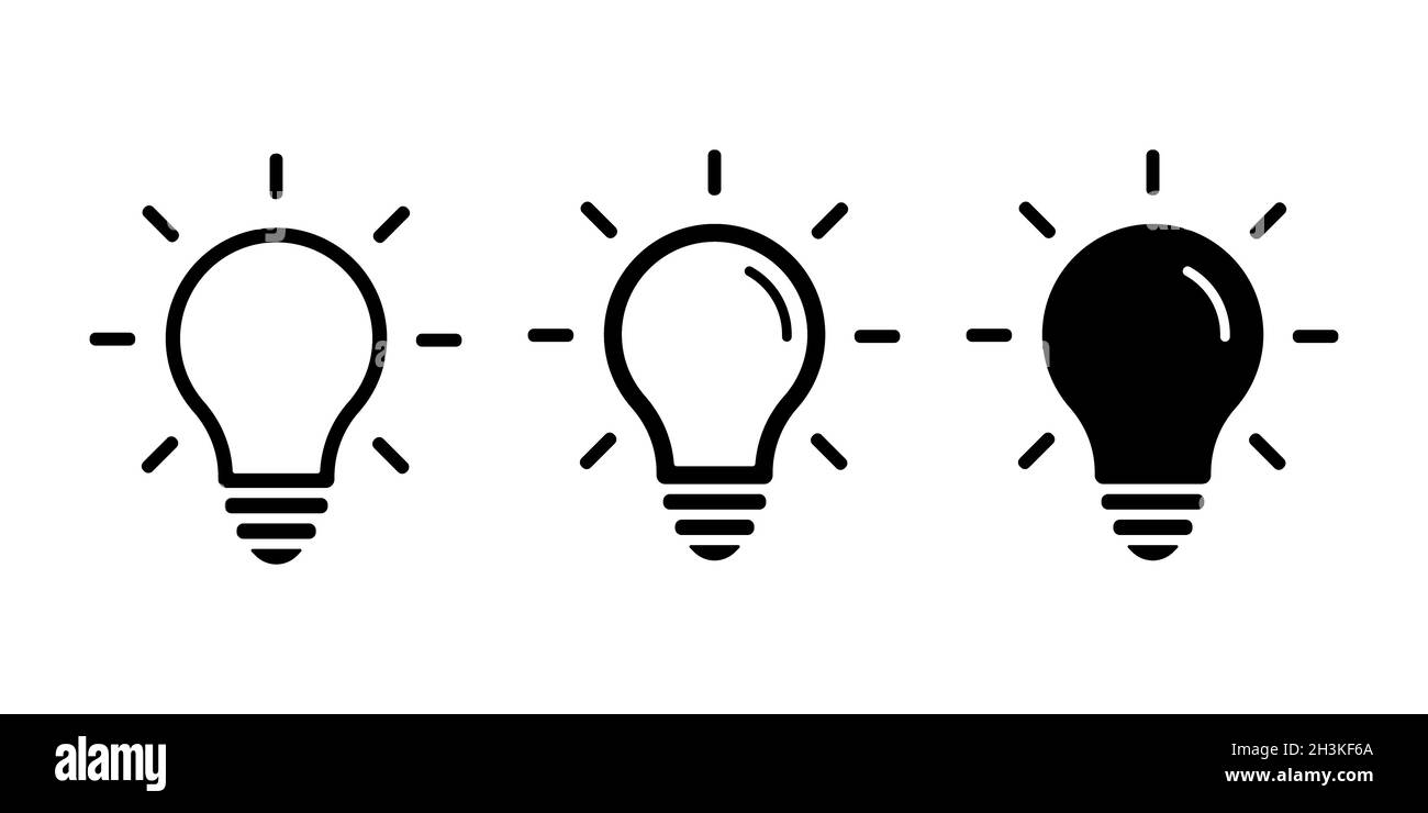 Lamp icon set simple design Stock Vector