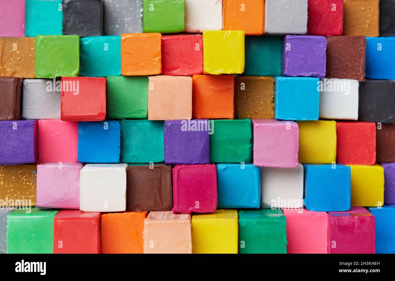 Colorful Plasticine background Stock Photo