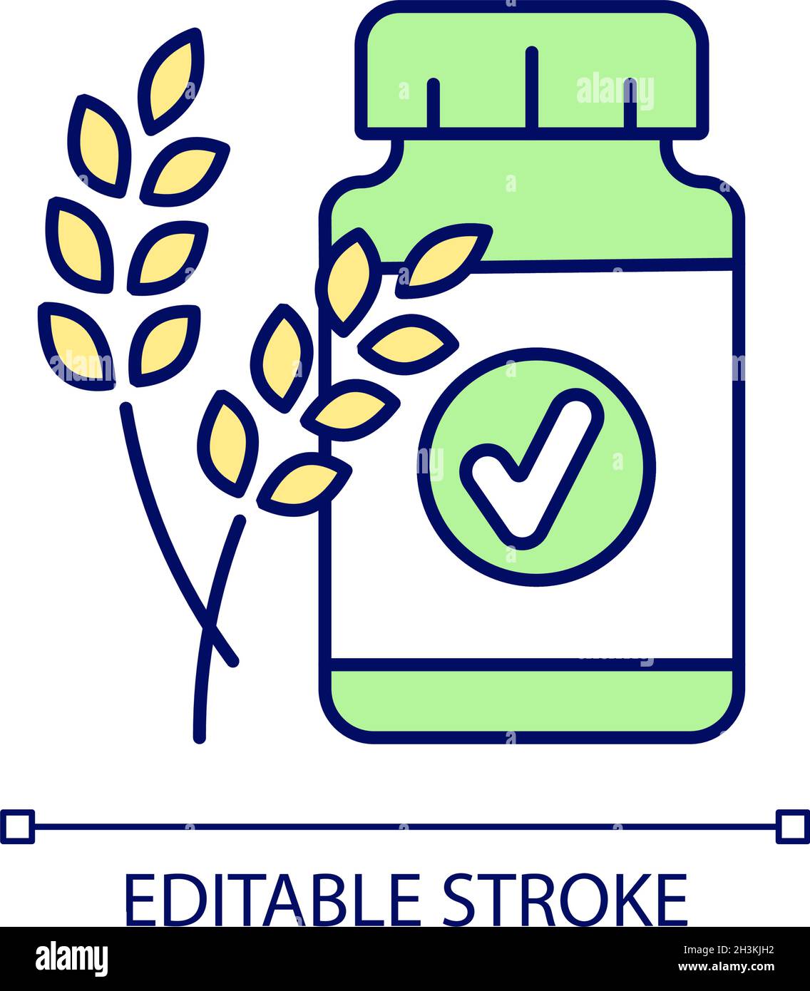 Fiber RGB color icon Stock Vector