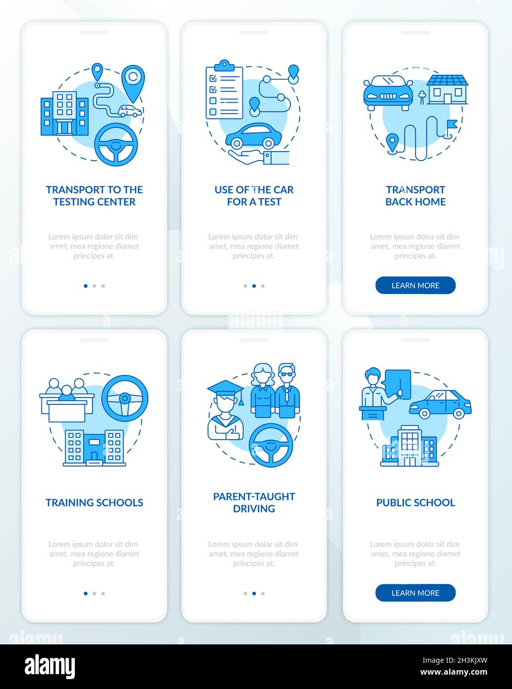 Driving instructions Stock Vector Images - Alamy