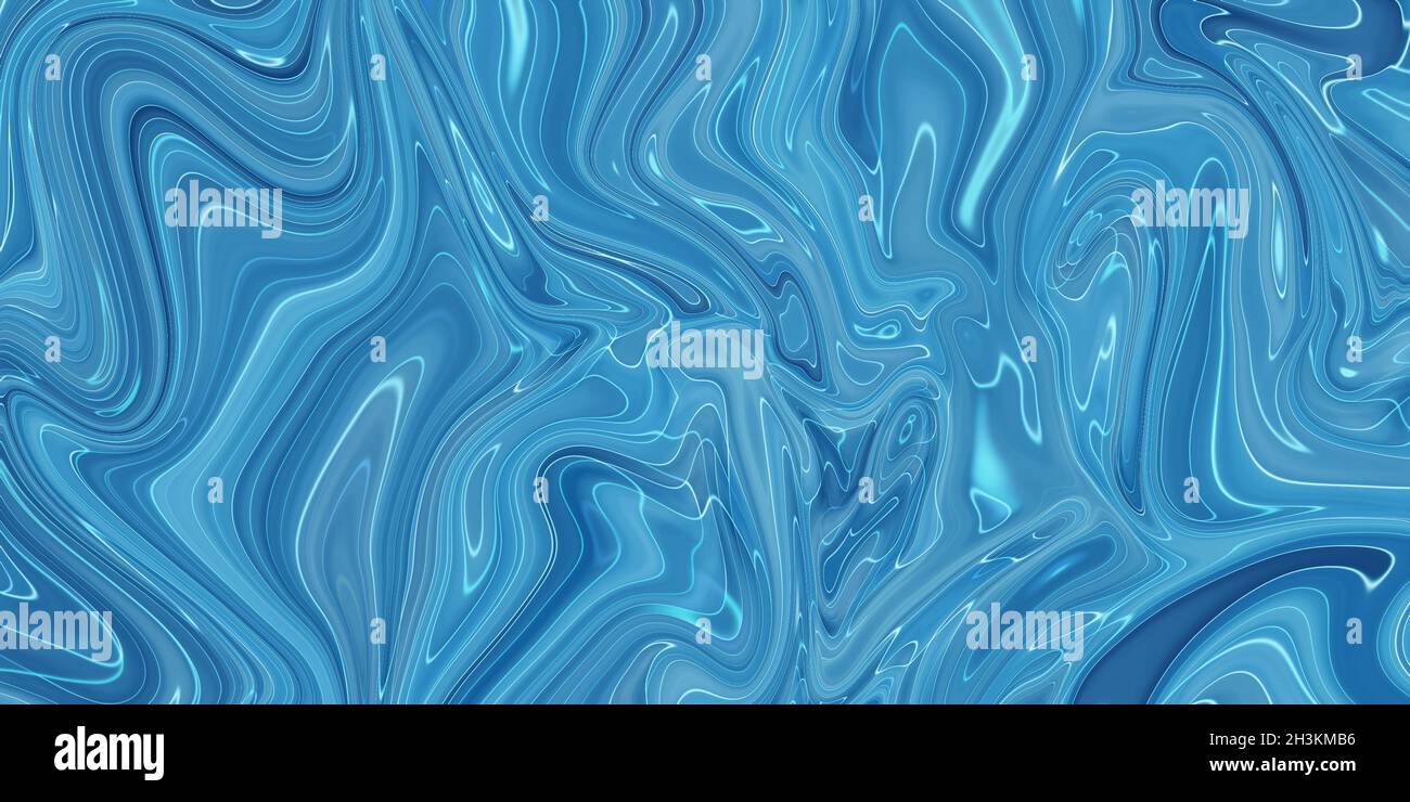 Marbled blue abstract background. Liquid marble pattern Stock Photo - Alamy