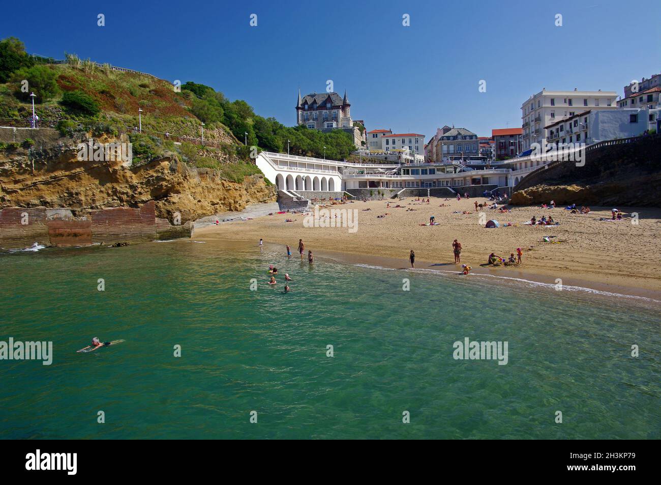 FRANCE. PYRENEES ATLANTIQUES (64) FRENCH BASQUE COUNTRY. BIARRITZ BEACH Stock Photo