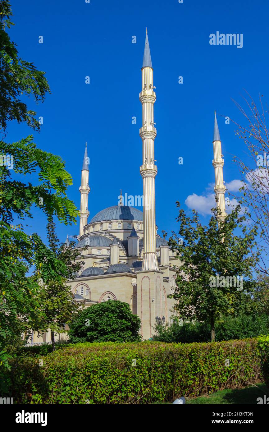 Mosque Heart of Chechnya in Grozny, Russia Stock Photo