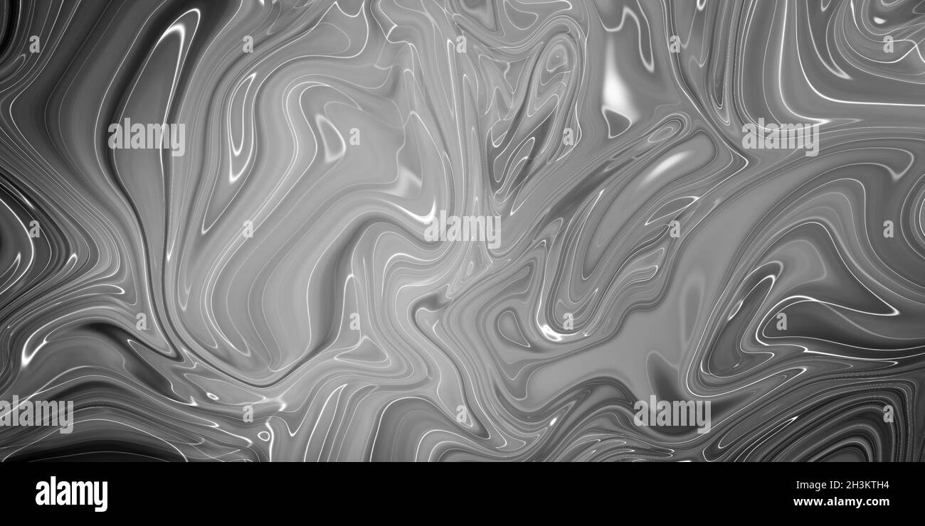 Abstract marble texture. Black and white grey background. Handmade ...
