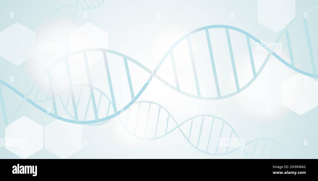DNA illustration banner geometric design sweet colors Stock Photo - Alamy