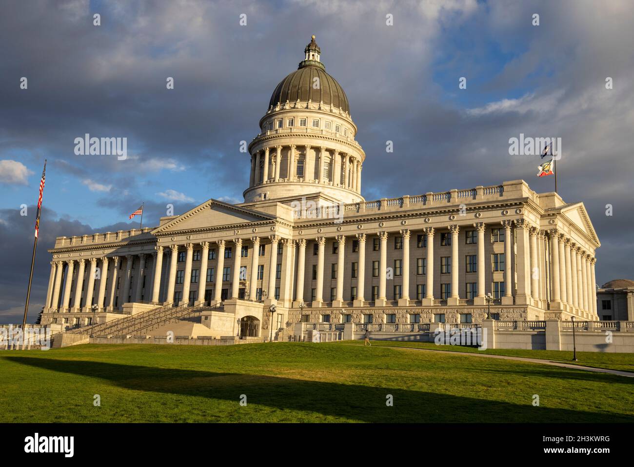 Utah State Capitol building in Salt Lake City Utah. Stock Photo