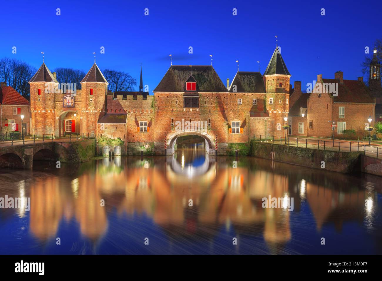 Amersfoort, Netherlands at the historic Koppelpoort at dawn. Stock Photo