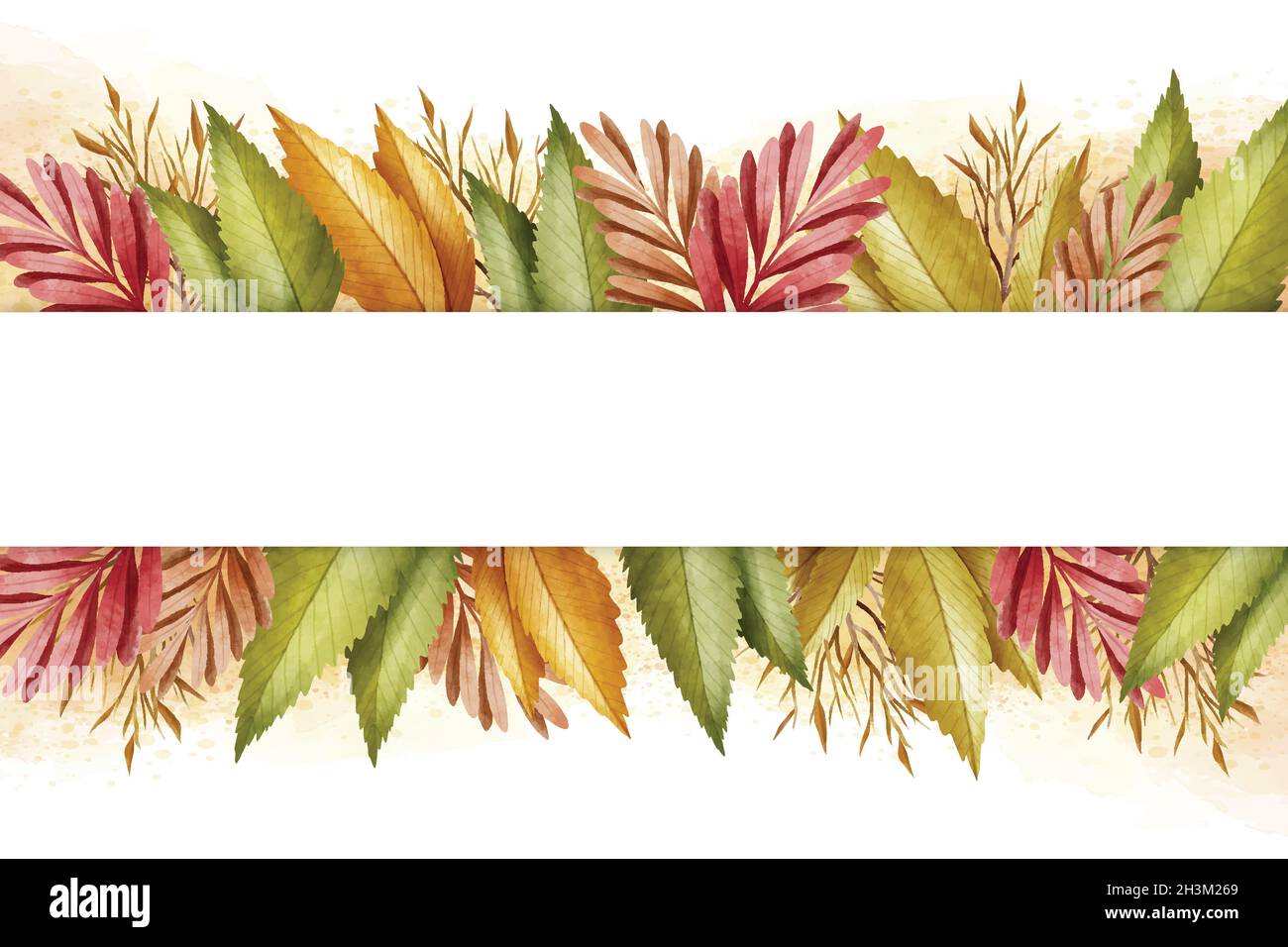 autumn wallpaper with empty space vector design illustration Stock ...