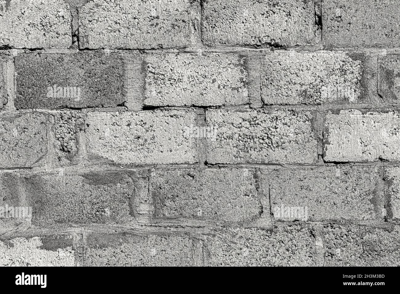 Wall texture from gray concrete old bricks. Abstract background for design. Stock Photo