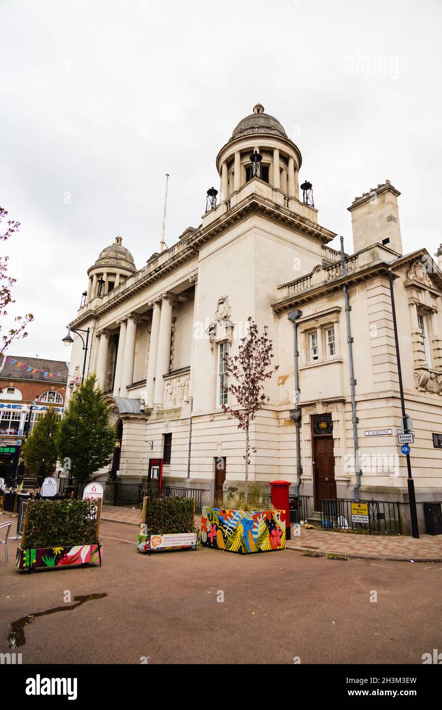 Middletons Steakhouse restaurant in the former NatWest Bank building. Leicester, Leicestershire, England Stock Photo