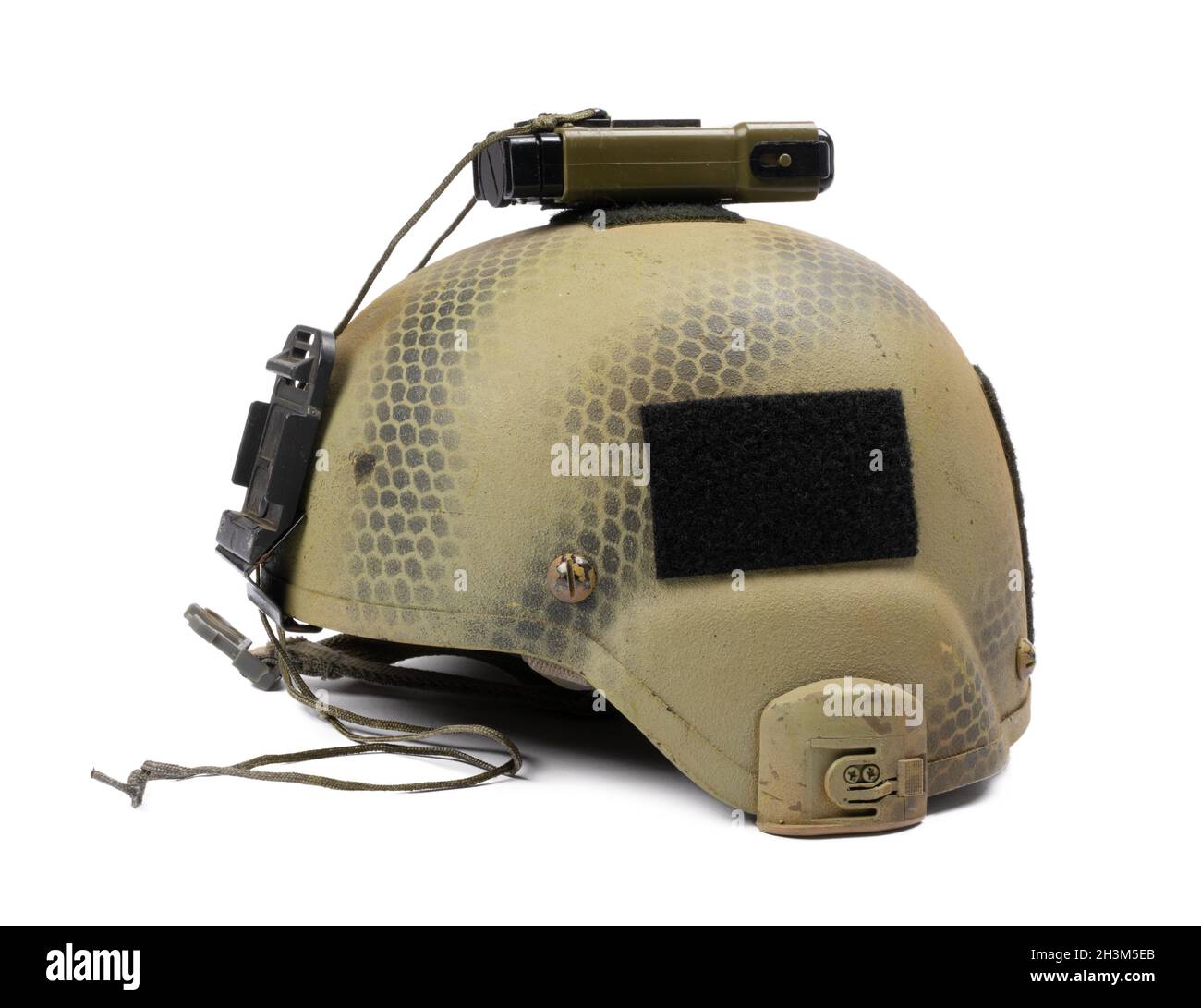 Camouflage military helmet isolated on white background Stock Photo - Alamy