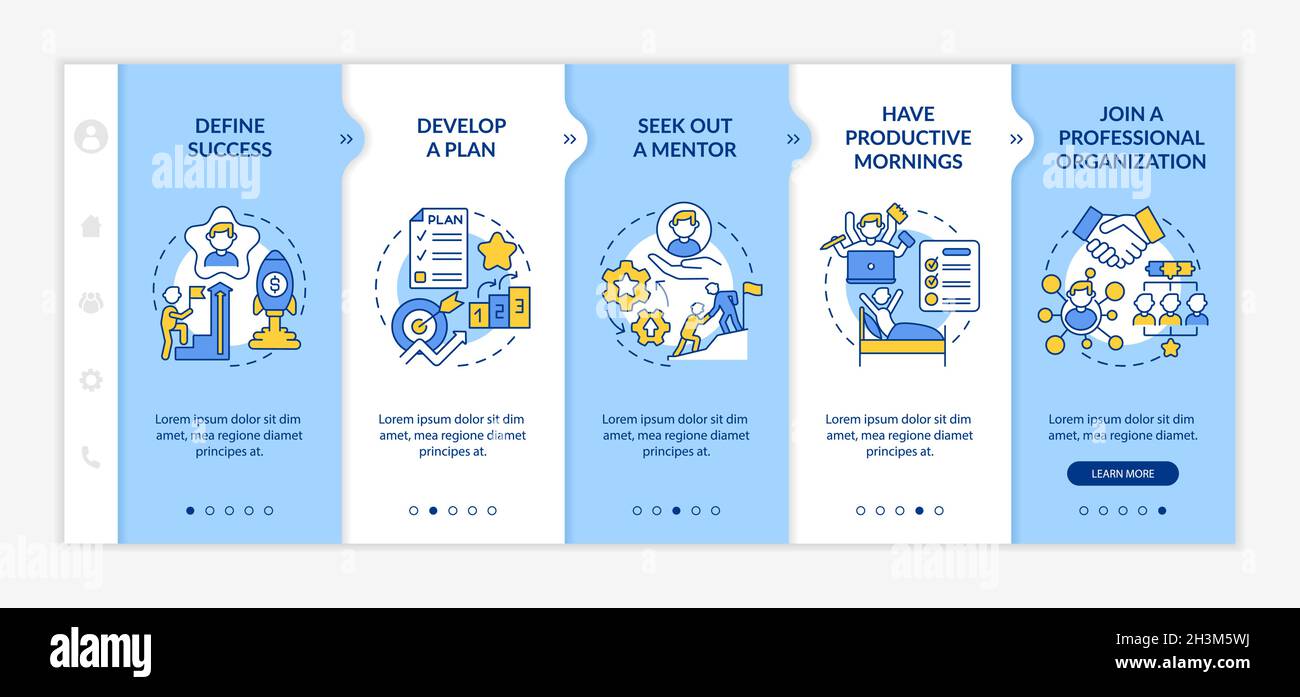 Career development onboarding vector template Stock Vector Image & Art ...