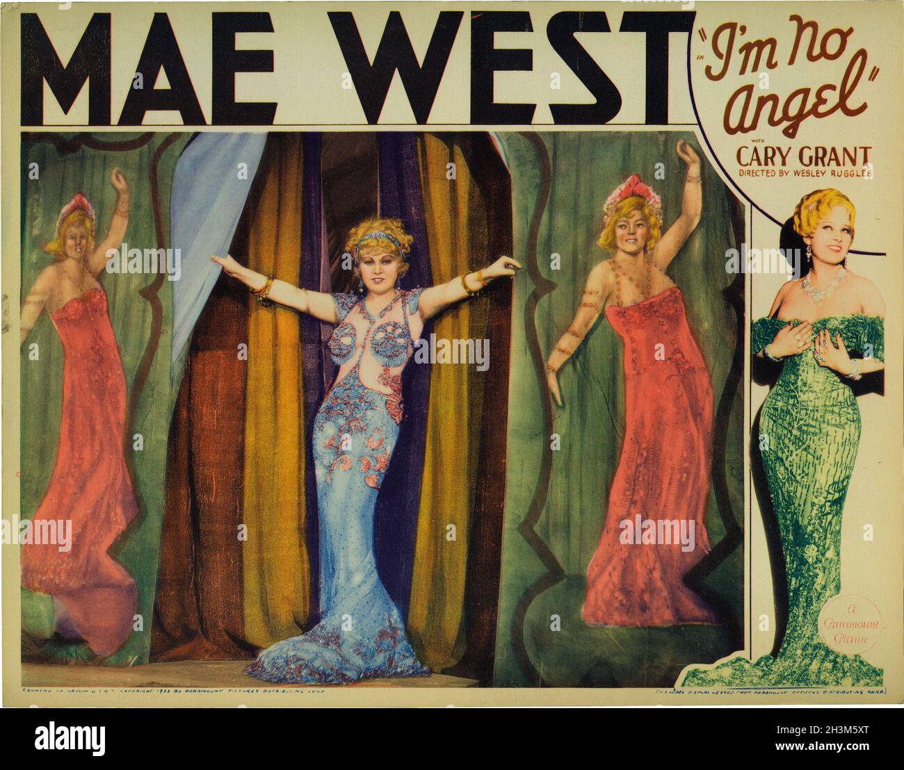 MAE WEST in I'M NO ANGEL (1933), directed by WESLEY RUGGLES. Credit ...