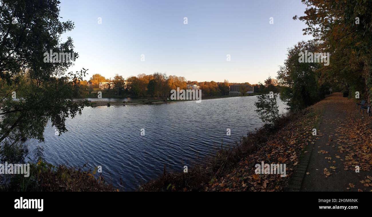 Spaziergang in Mülheim an der Ruhr Stock Photo