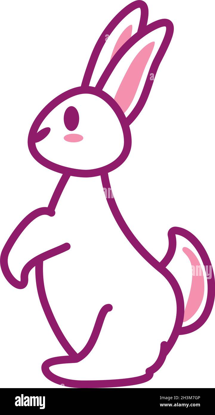 cute rabbit icon Stock Vector Image & Art - Alamy