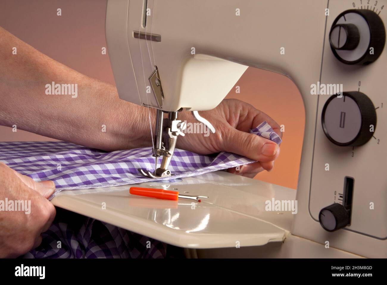 Sewing machine is a machine used to sew fabric and materials together