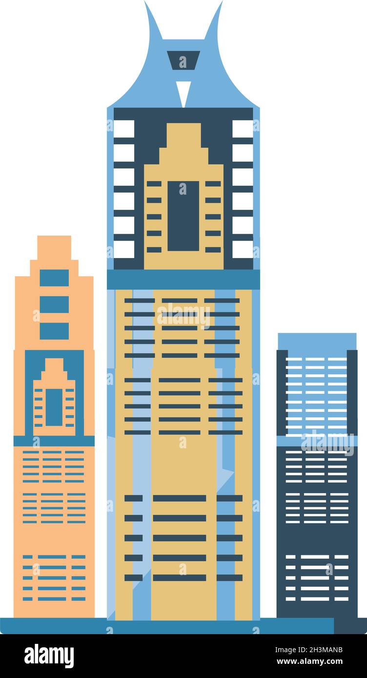 futuristic modern towers Stock Vector Image & Art - Alamy