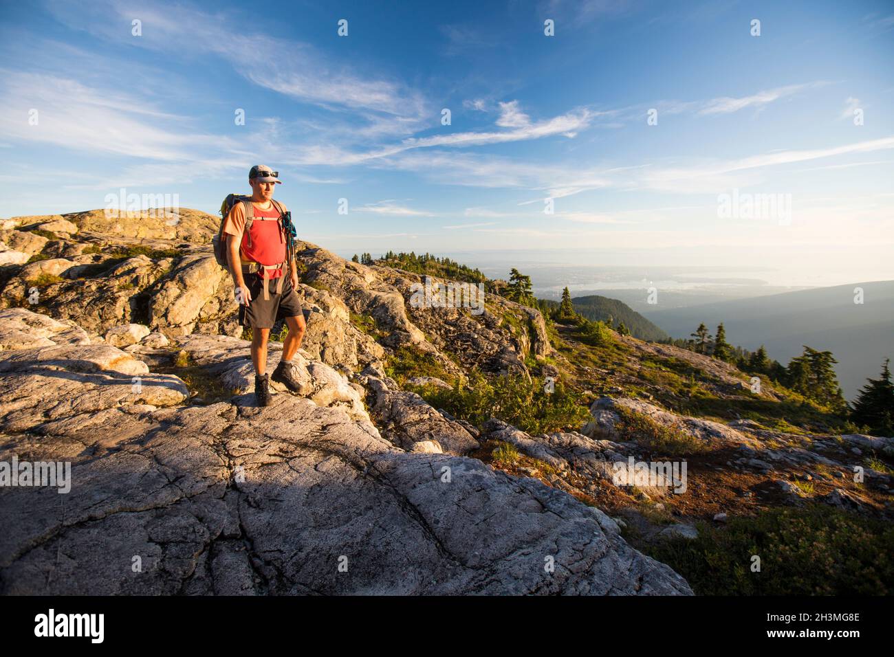 Hiking in the Coast Mountain Range, Vancouver B.C Stock Photo Alamy