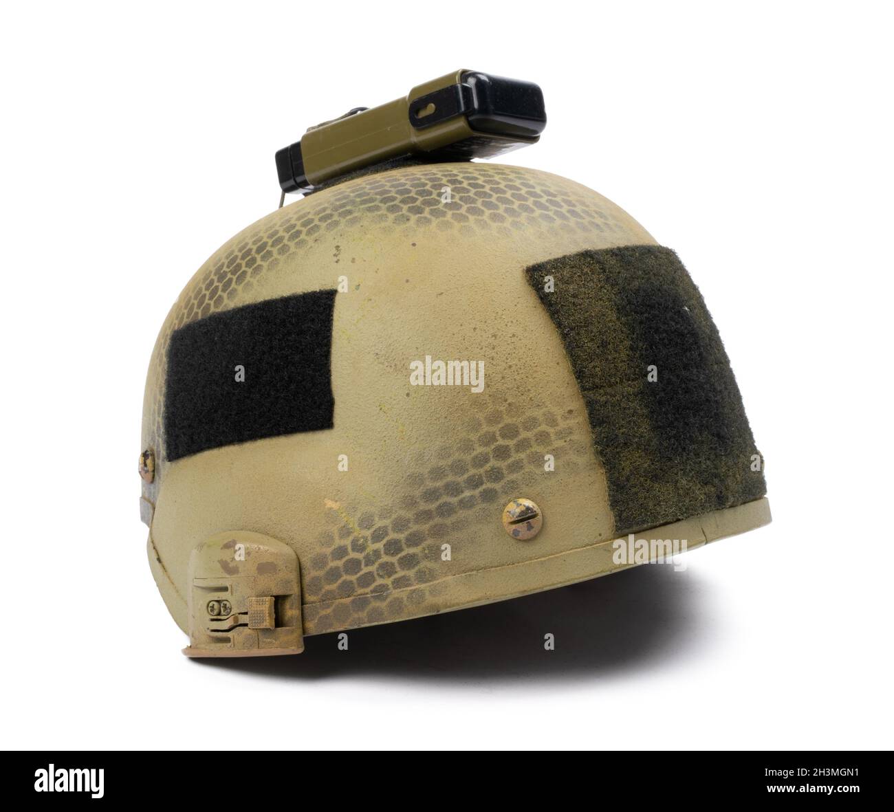 Camouflage military helmet isolated on white background Stock Photo - Alamy