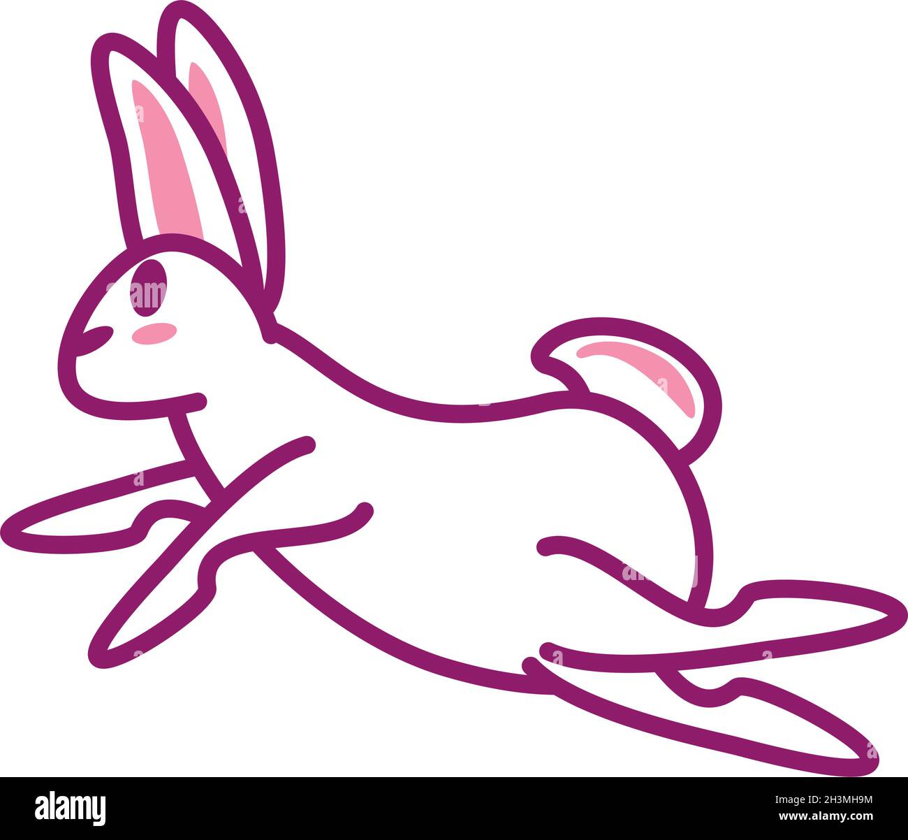 jumping rabbit icon Stock Vector Image & Art - Alamy