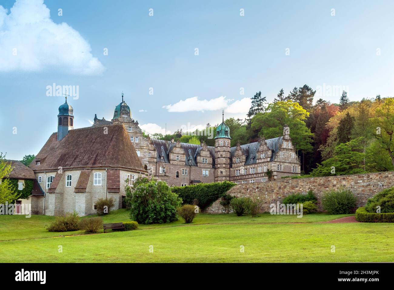 View of Malschenberg Castle, Lower Saxony, Germany Stock Photo