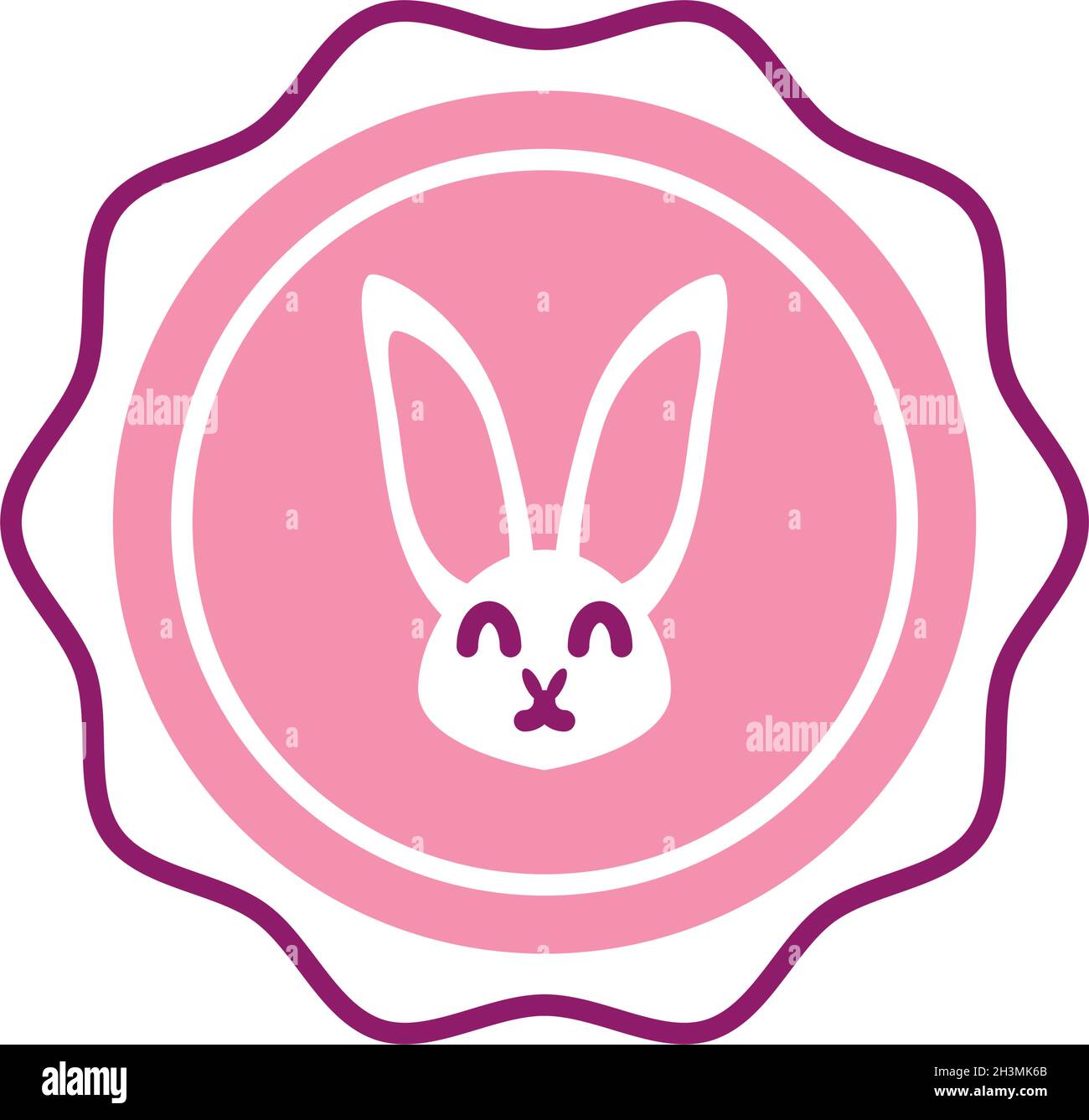 Un Label Rabbit Images rabbit in label Stock Vector Image & Art - Alamy