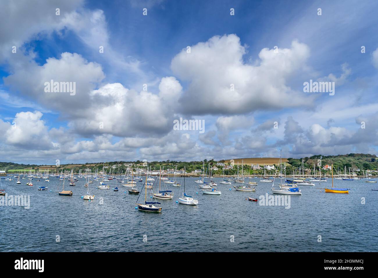 The Fal River in Falmouth Cornwall Stock Photo - Alamy