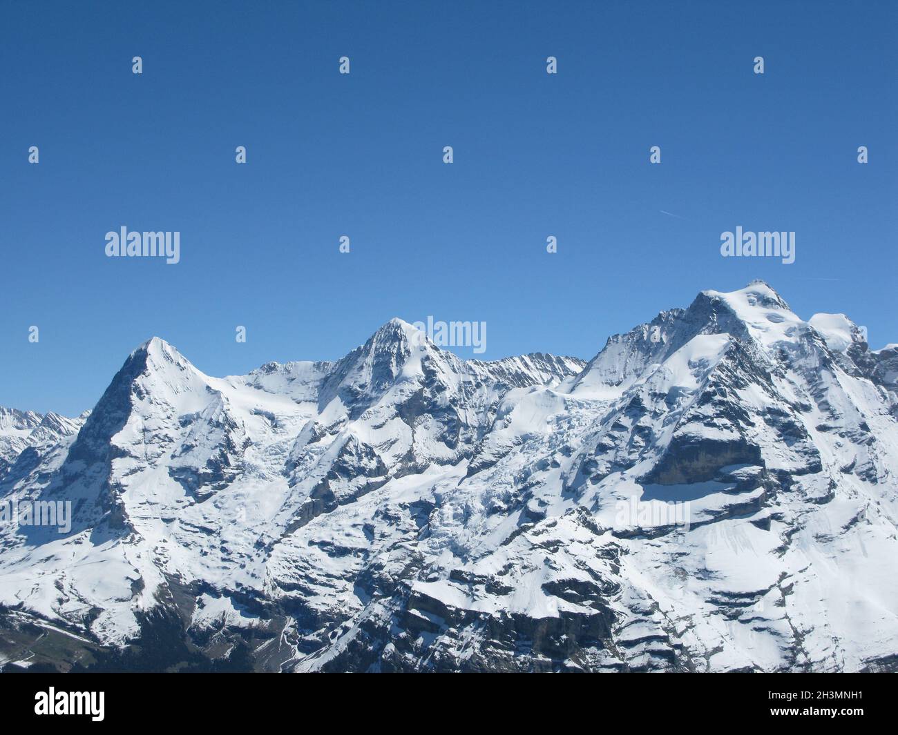 Berge in den Schweizer Alpen Stock Photo