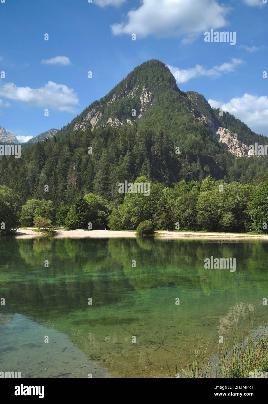 Lake Jasna in Triglav National Park,Slovenia Stock Photo