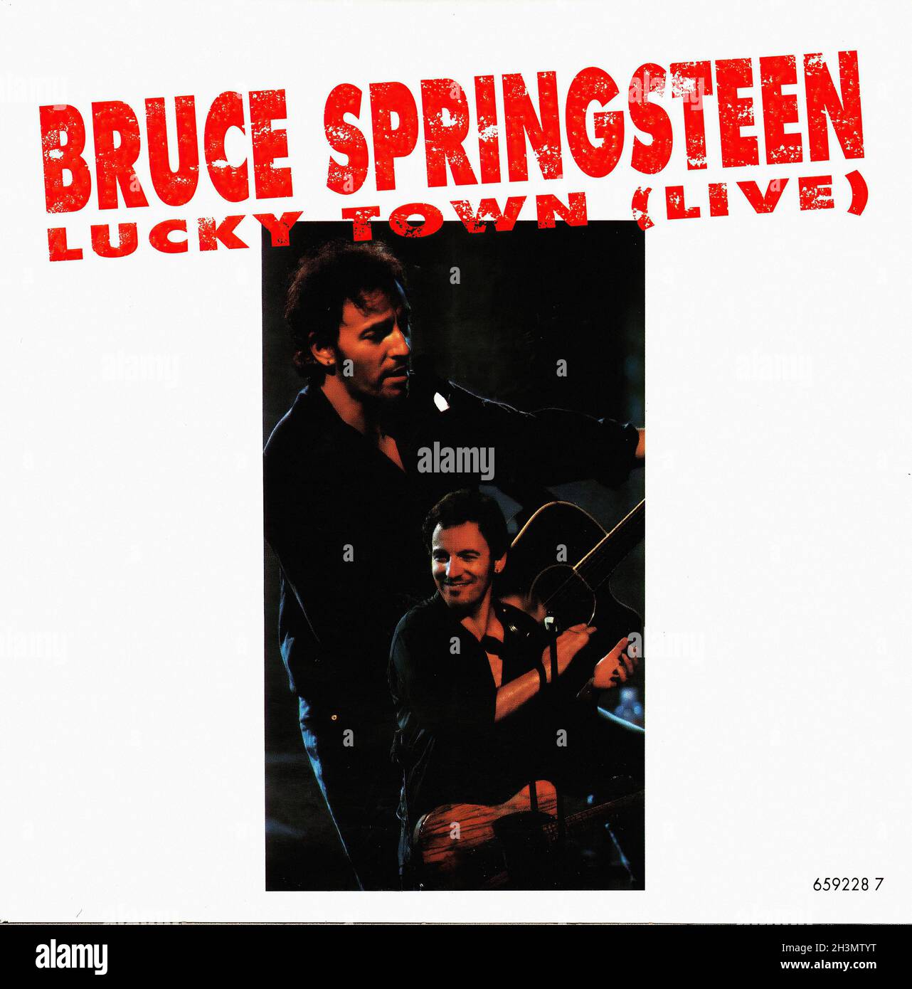 Vintage Vinyl Recording Springsteen, Bruce Lucky Town Live NL 1993 Stock Photo Alamy