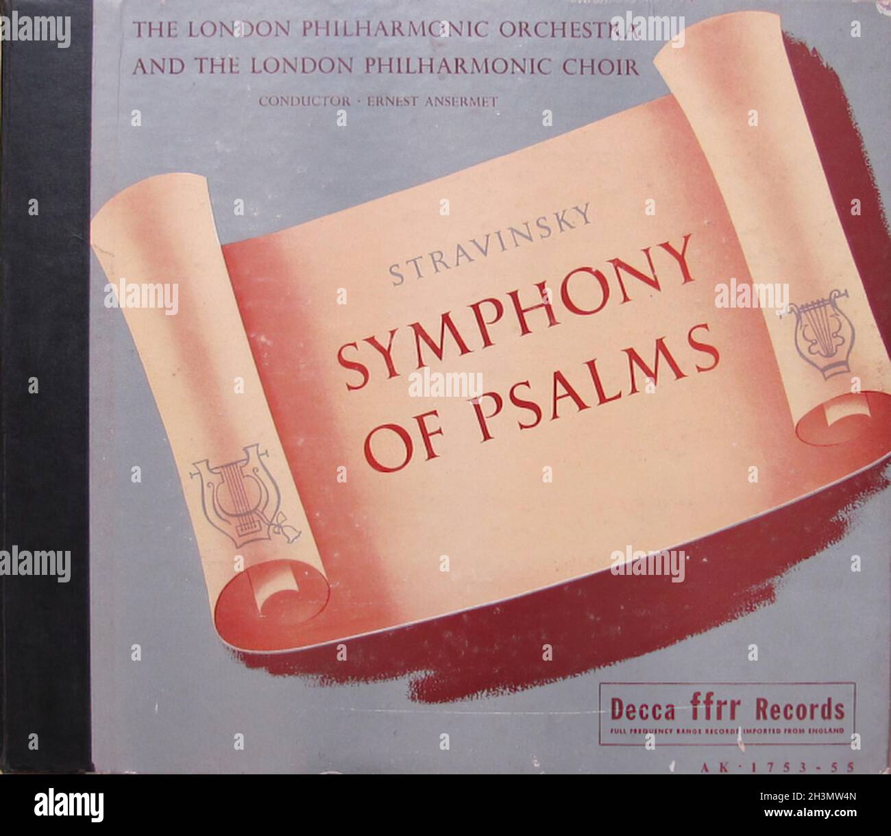 Stravinsky Symphony of Psalms Ansermet London 78 Classical Music Vintage Vinyl Record Stock