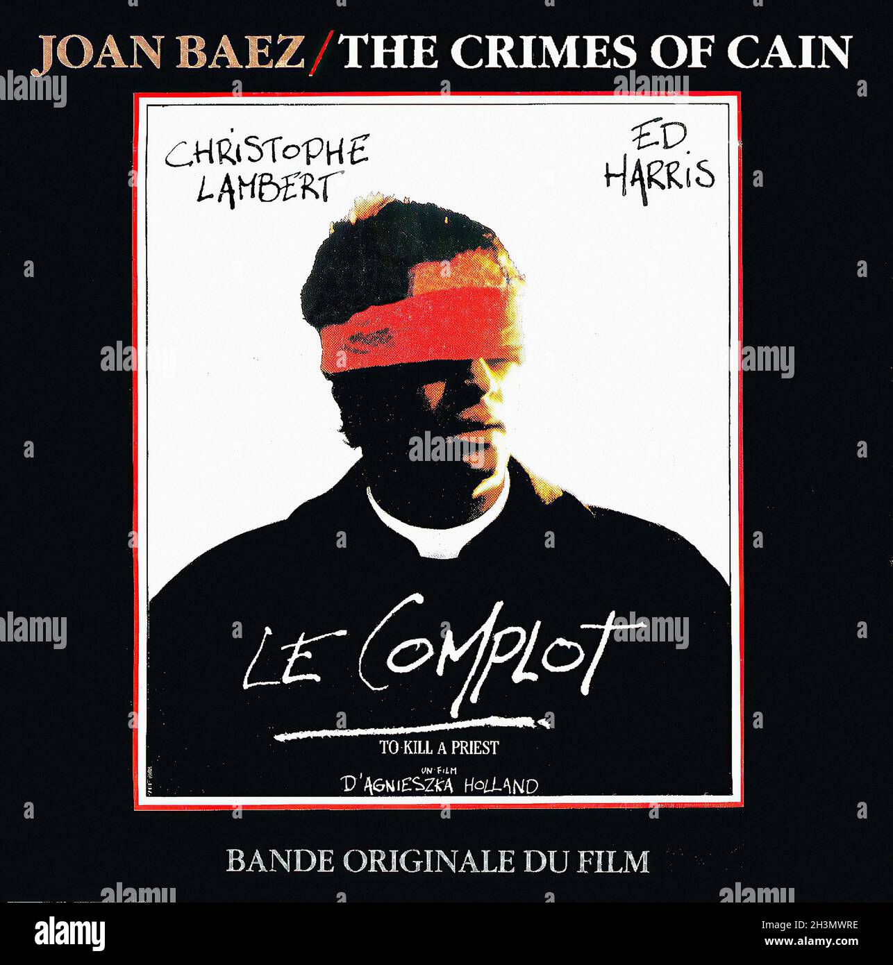 Vintage Vinyl Recording - To Kill A Priest - Le Complot - Crimes Of Cain -  Joan Baez - F - 1988 01 Stock Photo - Alamy