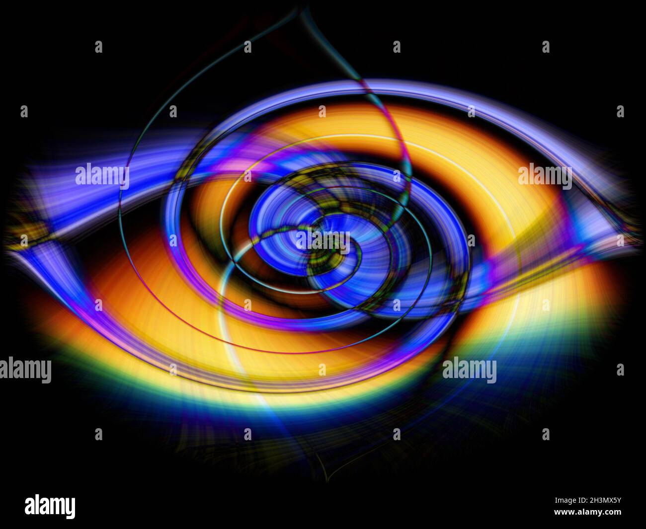 3D rendering of an abstract bright colorful spiral background Stock ...