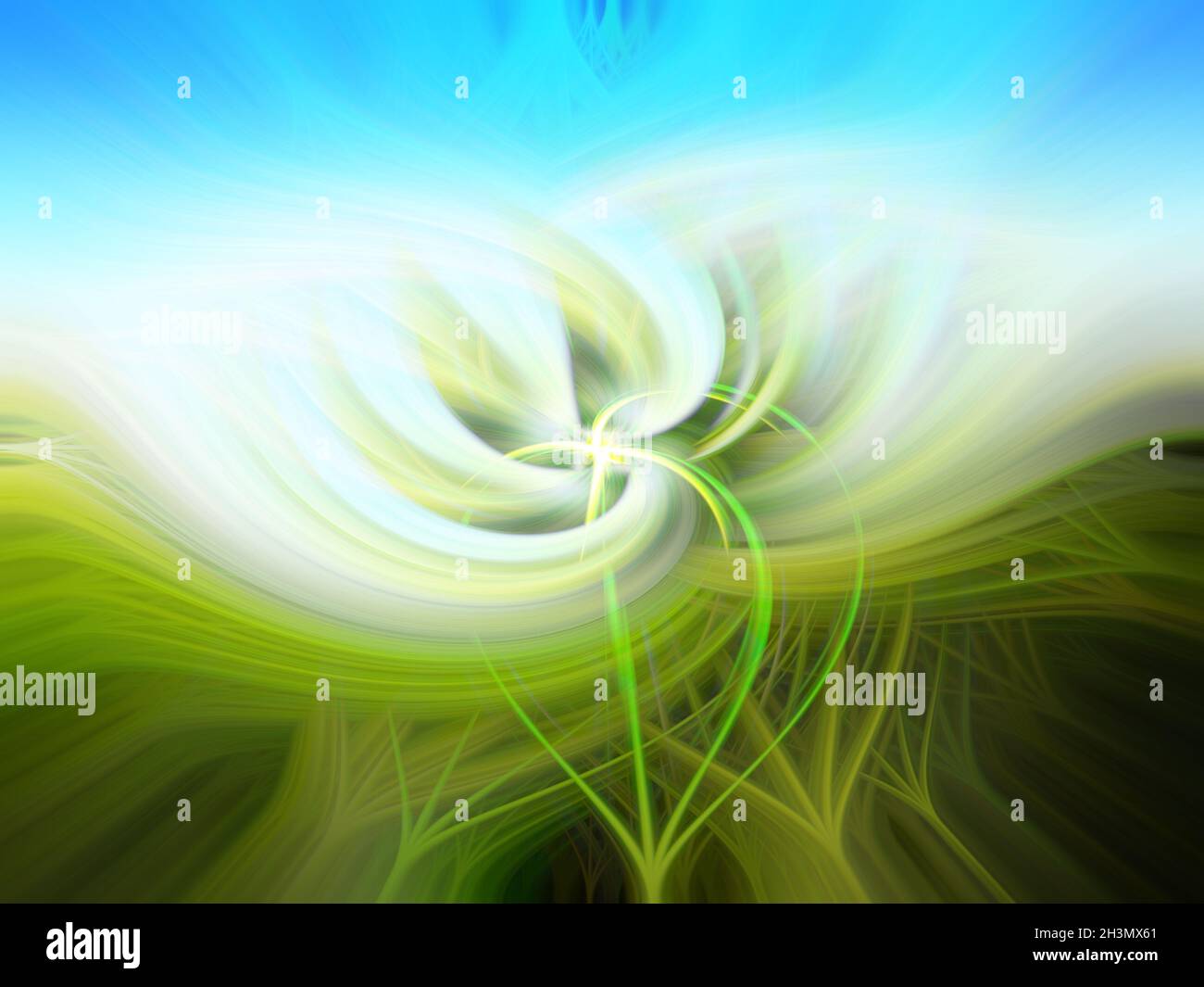 3D rendering of an abstract bright colorful spiral background Stock ...