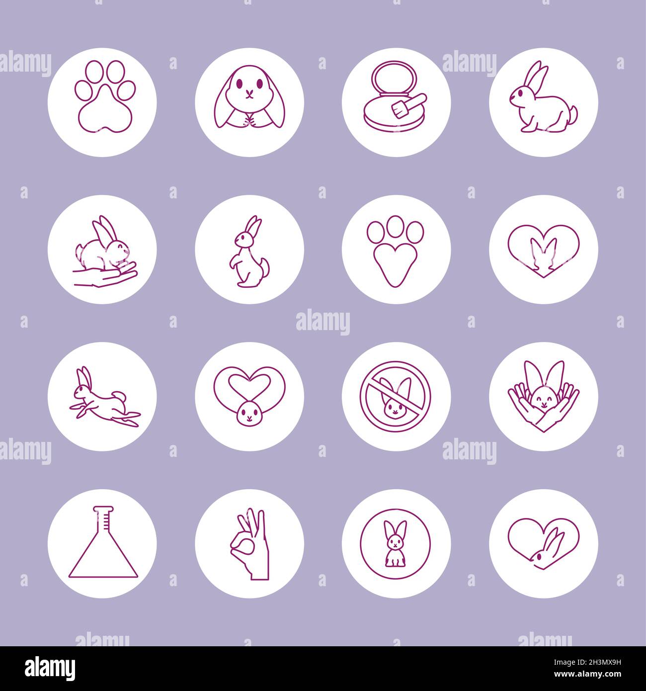 cruelty free, round icons Stock Vector Image & Art - Alamy