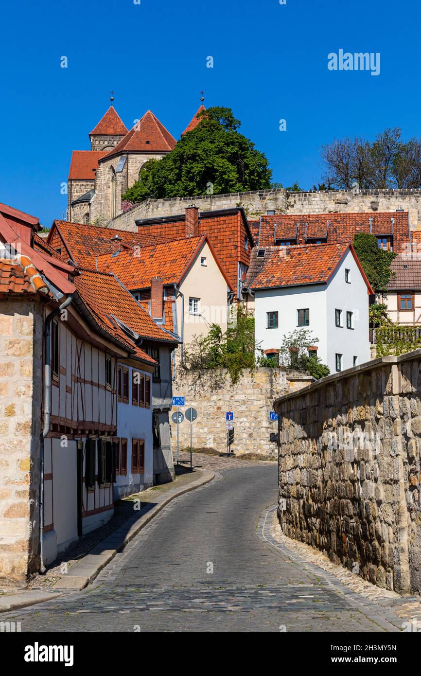 Pictures from the historical Quedlinburg Stock Photo