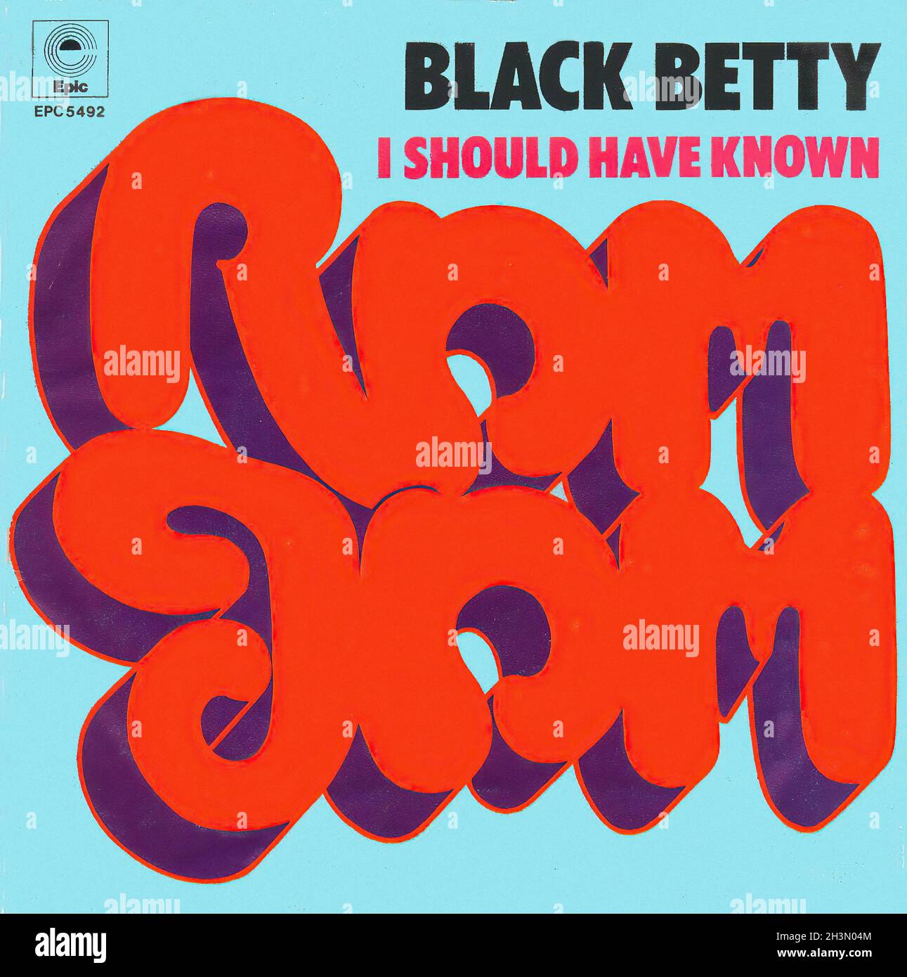 Vintage Vinyl Recording - Ram Jam - Black Betty -1977 Stock Photo - Alamy